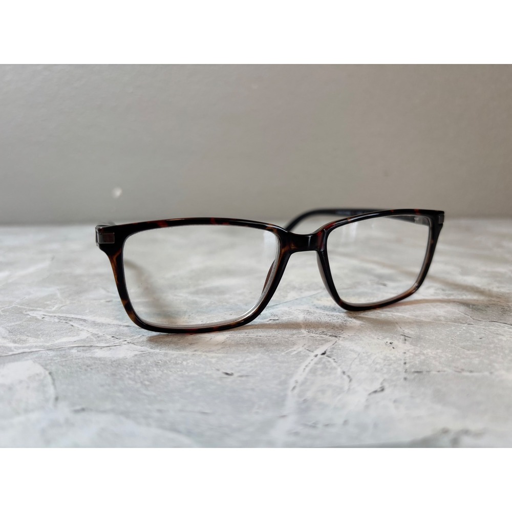 Foster Grant Cyrus TOR Tortoise Rectangular Reading Glasses‎ Frames Only Brown
